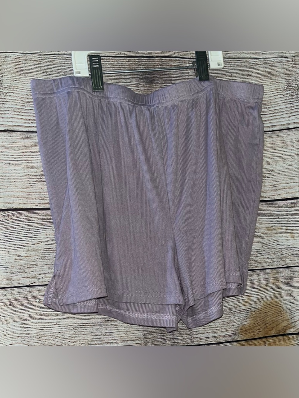 🤎3/$10 Nicole Miller Lavender Mauve Short-Sleeve Pajama Top & Short Set Size XL - Picture 7 of 10